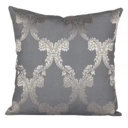 Sivya by Home Navy Blue Ogee Self Design Cushion Covers (Pack of 5) image 2