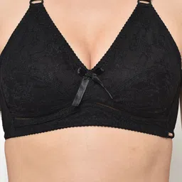 Da Intimo Black Lace Non-Wired Non Padded Everyday Bra DI-1272 image 4