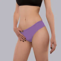 Heelium Pack Of 2 Mid-Rise Seamless Hipster Briefs P2-W-Brief-LAVNB-L image 2