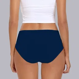 Heelium Pack Of 2 Mid-Rise Seamless Hipster Briefs P2-W-Brief-LAVNB-L image 3