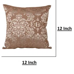 Sivya by Home Brown Damask Self Design Cushion Covers (Pack of 5) image 3