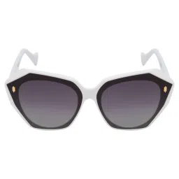 TED SMITH Iconic Cat Eye Polarized Grey Sunglasses for Womens image 3