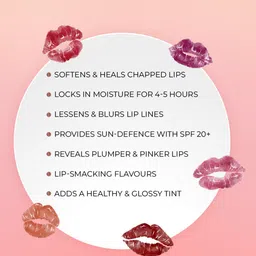 Just Herbs SPF 20+ Tinted Lip Balm with Almond Oil & Shea Butter 4 g - Cherry image 4