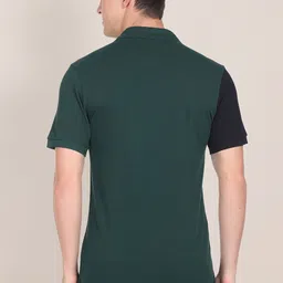 U.S. Polo Assn. Men Pure Cotton Colourblock Polo T-Shirt image 5