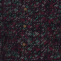 Allen Solly Junior Boys Spread Collar Geometric Printed Cotton Slim Fit Casual Shirt image 2