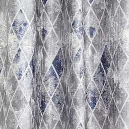 Ariana Grey Geometric Door Curtain image 3