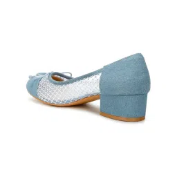 London Rag Mesh Denim Pumps - Blue image 2