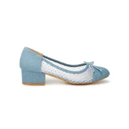 London Rag Mesh Denim Pumps - Blue image 3