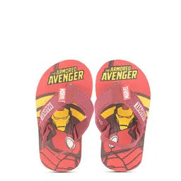 toothless Boys Red & Yellow Printed Rubber Thong Flip-Flops image 1
