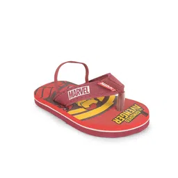 toothless Boys Red & Yellow Printed Rubber Thong Flip-Flops image 2