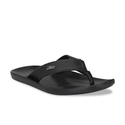 Azzaro Black Men Black Solid Thong Flip-Flops image 3