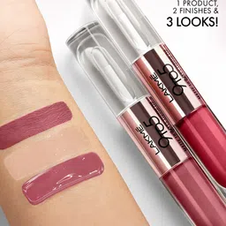 Lakme 9to5 Matte To Glass Transfer-Proof Liquid Lip Color 7.6ml - Fuchsia Pink image 2