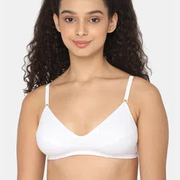 NAIDU HALL Meduim Coverage Front Clouser Bra Cotton All Day Comfort image 1