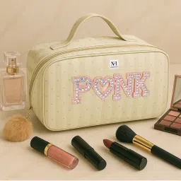 NFI Essentials Makeup Cosmetic Pouch with Detachable Handle-image-12