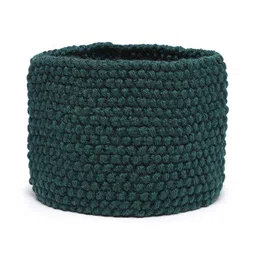 Magic Needles Men Dark Green Self-Design Knitted Bandana Woollen Headband image 2