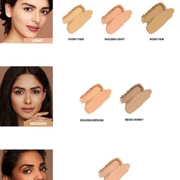 Lakme Xtraordin-airy Compact, 2 In 1 Compact + Foundation - 06 Almond Honey, 9g image 2