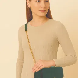 ESBEDA Green Colour Emerald Chic Sling Bag For Women-image-47
