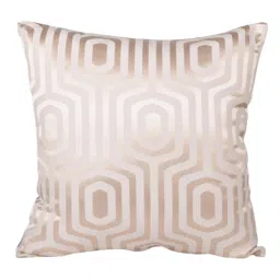 Sivya by Home Ivory Geometric Self Design Cushion Covers (Pack of 2) image 2