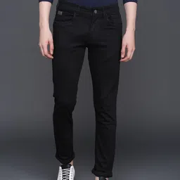 WROGN Men Black Skinny Fit Mid-Rise Clean Look Stretchable Jeans-picture-14
