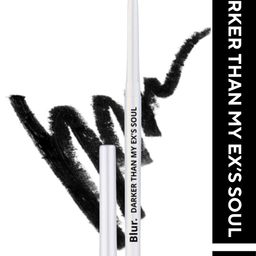 BLUR INDIA Darker Than My Ex's Soul Smudge Proof Kajal & Lip Liner 20 g - Black-picture-35