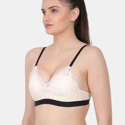 Amour Secret Pink & Peach-Coloured Floral Bra Full Coverage Lightly Padded image 4