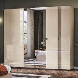 urban ladder Naomi Engineered Wood 6 Door Wardrobe With Mirror in Lacquered Finish-picture-30