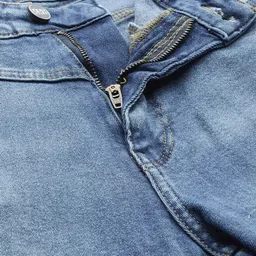 Mast & Harbour Women Boyfriend Fit Mildly Distressed Light Fade Stretchable Jeans image 5