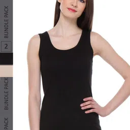 IndiWeaves Pack of 2 Pure Cotton Tank Tops image 1