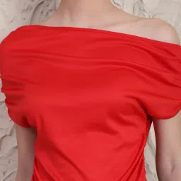 Shein Asymmetrical Neck Extended Sleeve Bodysuit image 5