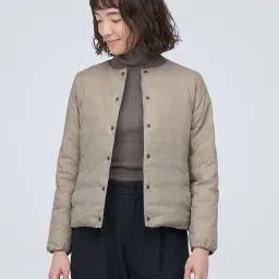muji Lightweight Collarless Down Jacket image 1