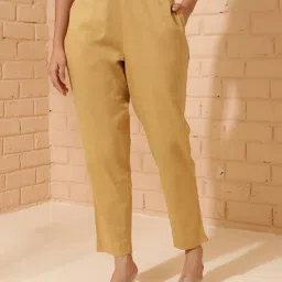 fabindia Women Pants with Elasticated Waist image 1