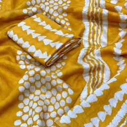 peachmode Women Printed Chanderi Saree image 1