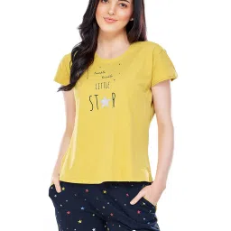 zeyo Typographic Print T-Shirt & Shorts Set image 1