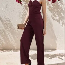 Shein Strapless Notched Front High Rise Jumpsuit-picture-25