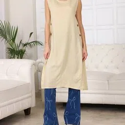 Shein Sleeveless Slit Hem Long Top with Side Buttons-picture-38