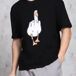 Shein Drop Shoulder Graphic Front Print Crew Tshirt-picture-10