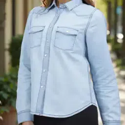Shein Spread Collar Full Sleeve Shirt with Pocket-picture-44