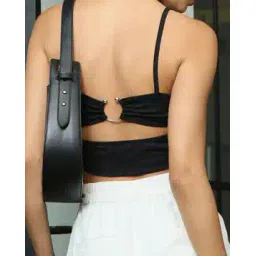 Shein Spaghetti Strap Back Cut-Out Ribbed Crop Top-picture-16