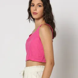 yousta Women Regular Fit Crop Top image 2