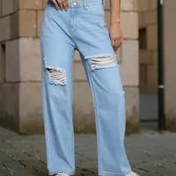 Shein Full Length Distressed Boyfriend Jeans-picture-16