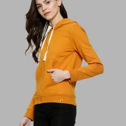 campus sutra Full-Sleeves Hoodie with Drawstring image 2