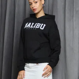 Shein Drop Shoulder Typographic Chest Print Hoodie image 2