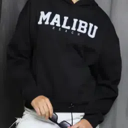 Shein Drop Shoulder Typographic Chest Print Hoodie-picture-29