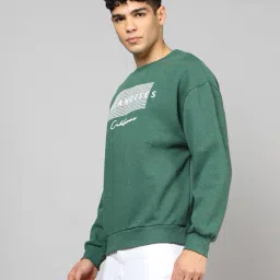 Shein Drop Shoulder Typographic Chest Print Crew Sweatshirt image 2