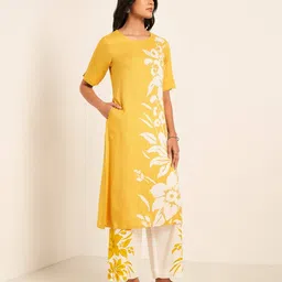 rangmanch by pantaloons Women Floral Kurta Set image 2