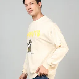 Shein Drop Shoulder Snoopy Chest Print Crew Sweatshirt image 2