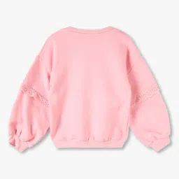 kg frendz Girls Butterfly Embroidered Regular Fit Sweatshirt image 2