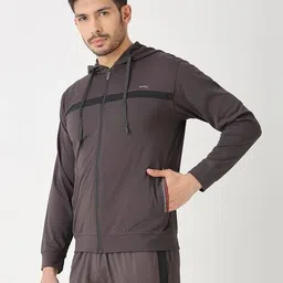 black panther Men Regular Fit Zip-Up Hooded Jacket image 2