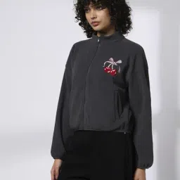 rio Women Embroidered Regular Fit Sweatshirt image 2