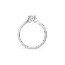 emori Women White Gold Round Sidestones Lab Grown Diamond Engagement Ring image 2